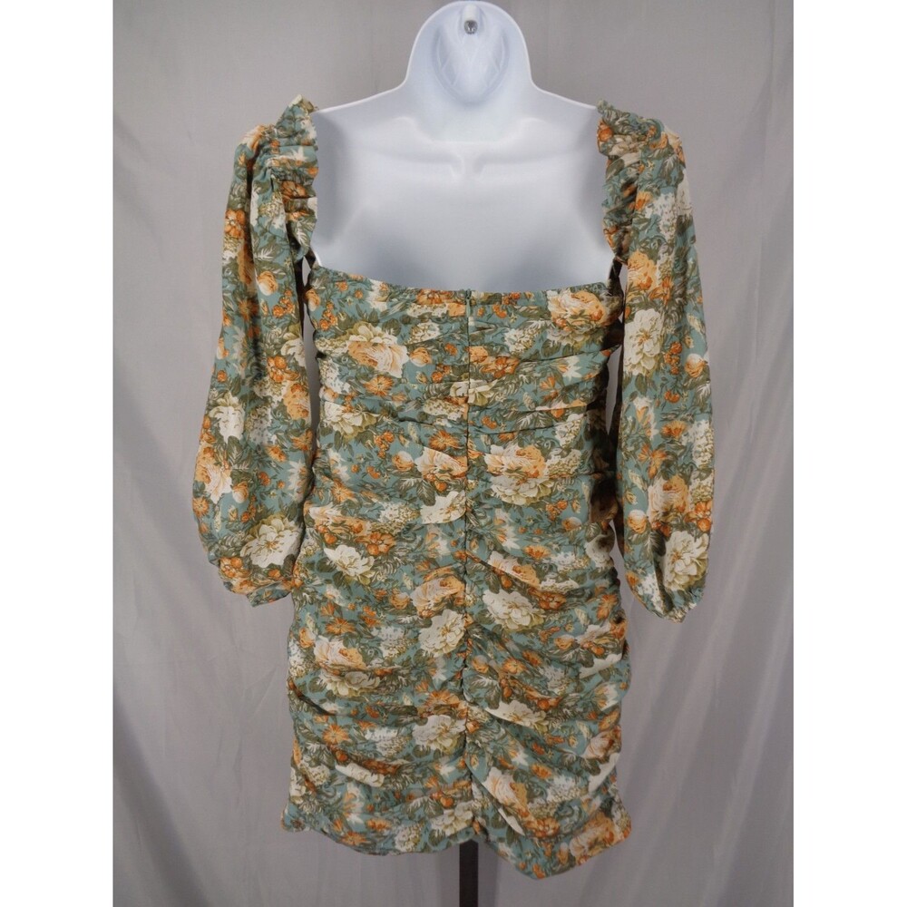 Hello Molly Floral Basque Country Mini Dress Small (4) Romantic Cottagecore New - Picture 5 of 16